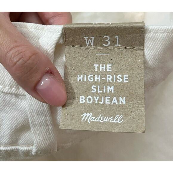 Madewell Women's Skinny Jeans in Cream - Picture 3 of 6